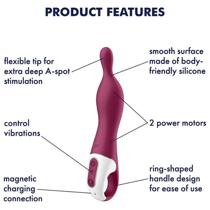 SATISFYER - AMAZING 1 ASPOT VIBRATOR BEERE - Vanelion Paradise