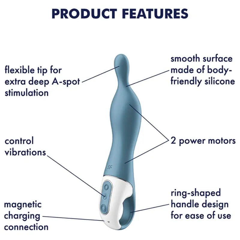 SATISFYER - AMAZING 1 ASPOT VIBRATOR BLAU - Vanelion Paradise