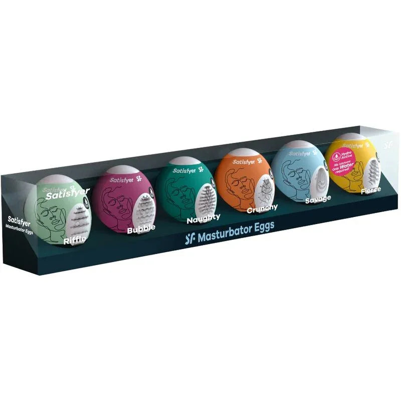 SATISFYER - MASTURBATOR EIER 6 EINHEITEN SET - Vanelion Paradise