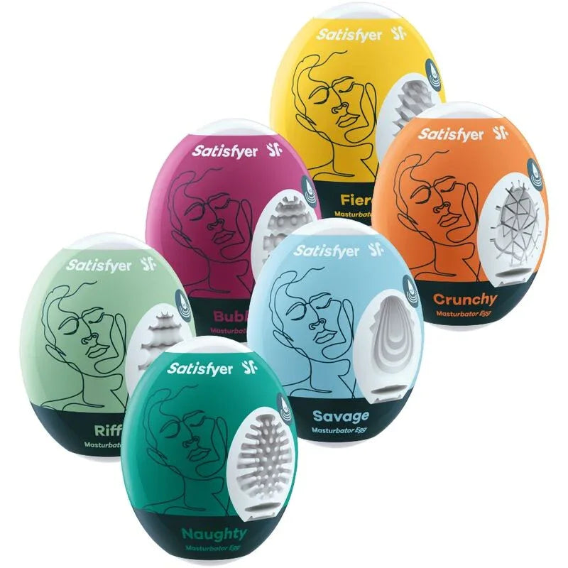 SATISFYER - MASTURBATOR EIER 6 EINHEITEN SET - Vanelion Paradise