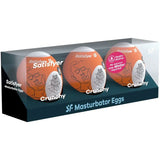 SATISFYER - 3 MASTURBATOR EIER NAUGHTY, SAVAGE & CRUNCHY - Vanelion Paradise