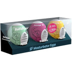 SATISFYER - 3 MASTURBATOR EIER RIFFLE, BUBBLE & FIERCE - Vanelion Paradise