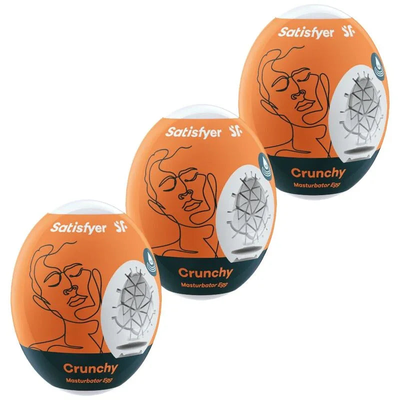 SATISFYER - 3 MASTURBATOR EIER CRUNCHY - Vanelion Paradise