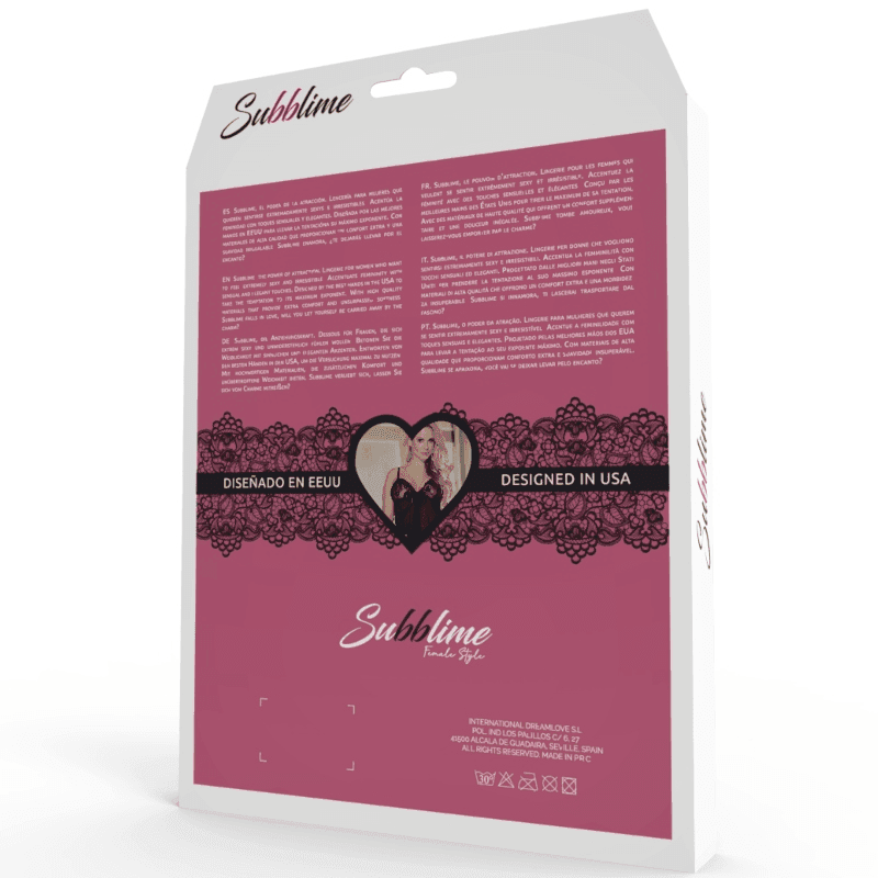 SUBBLIME - SET ZWEITEILIGES SET TRGER-BH UND STRING S/M - Vanelion Paradise