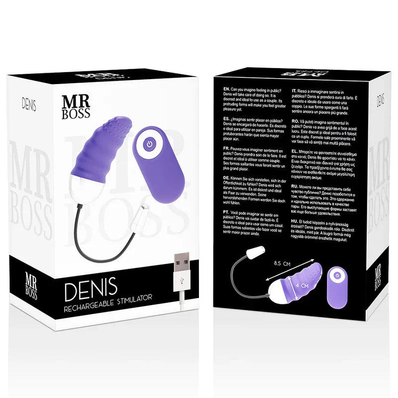 MR BOSS Denis Vibro-Ei mit Fernbedienung – 10 Modi - Vanelion Paradise