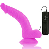 DIVERSIA - FLEXIBLER VIBRIERENDER DILDO LILA 21.5 CM -O- 4.5 CM - Vanelion Paradise