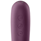 SATISFYER - DUAL KISS AIR PULSE VIBRATOR WEINROT - Vanelion Paradise