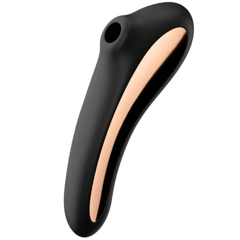 SATISFYER - DUAL KISS AIR PULSE VIBRATOR SCHWARZ - Vanelion Paradise