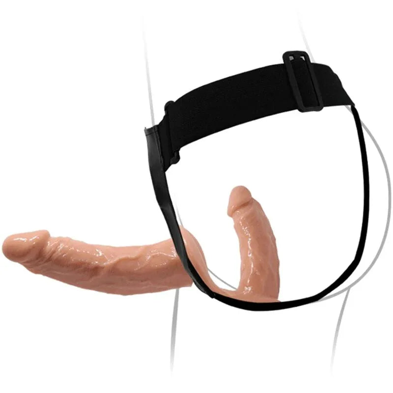 BAILE - ULTRA LEIDENSCHAFTLICHER DOPPELTE DILDOS MIT GESCHIRR - Vanelion Paradise