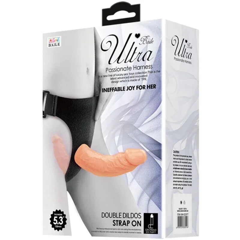 BAILE - ULTRA LEIDENSCHAFTLICHER DOPPELTE DILDOS MIT GESCHIRR - Vanelion Paradise