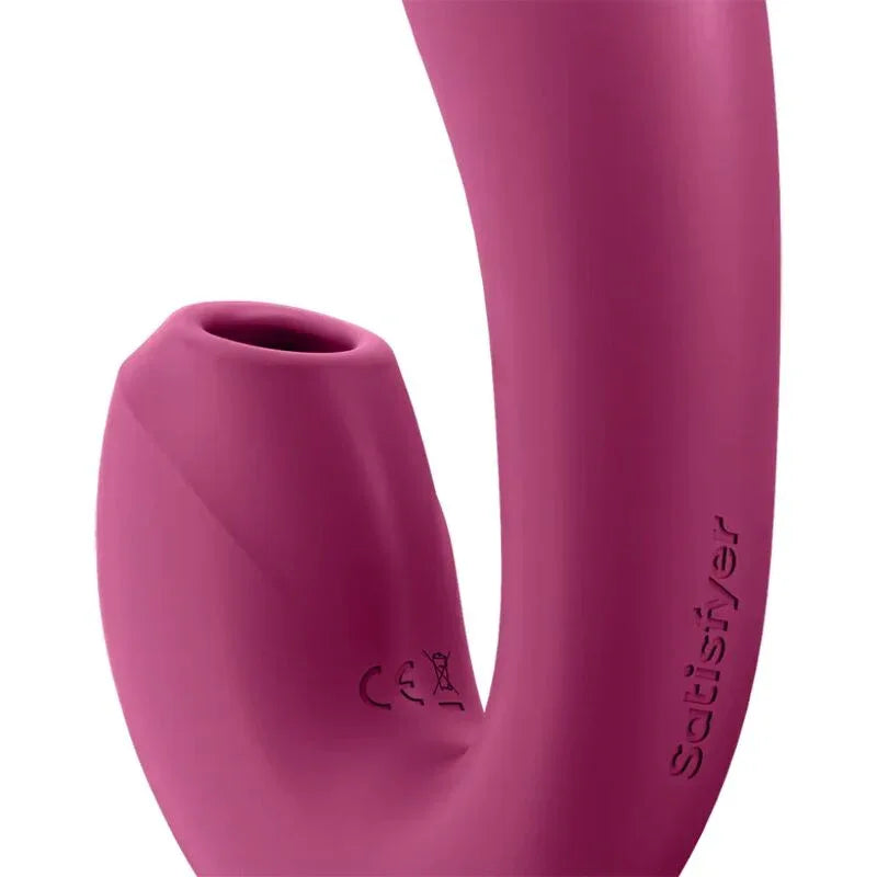 SATISFYER - SUNRAY STIMULATOR UND VIBRATOR APP ROT - Vanelion Paradise