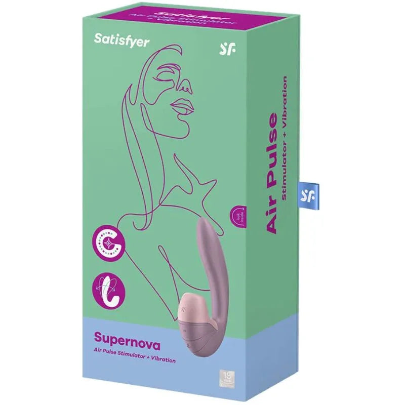 SATISFYER - SUPERNOVA LUFTPULSSTIMULATOR & VIBRATION WEISS - Vanelion Paradise