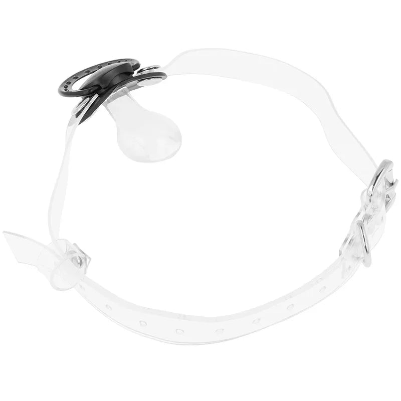 OHMAMA Fetisch Transparenter Schnuller Knebel – Sinnliches BDSM-Spielzeug - Vanelion Paradise