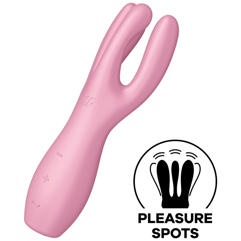 SATISFYER - THREESOME 3 VIBRATOR ROSA