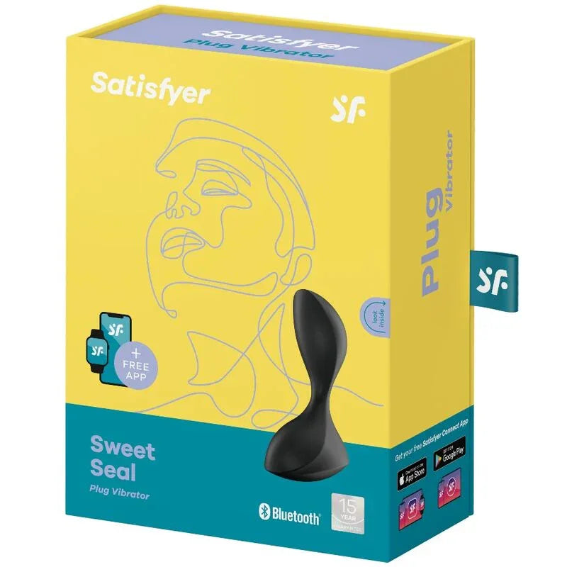 SATISFYER - SWEET SEAL VIBRIERENDE PLUGAPP SCHWARZ - Vanelion Paradise