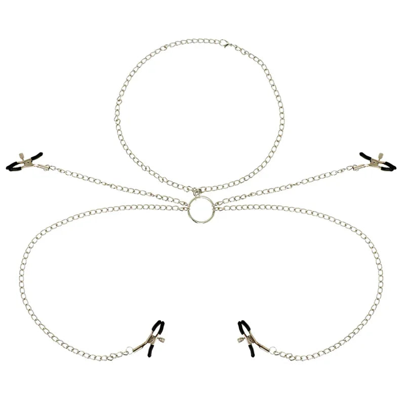 OHMAMA FETISCH 4 NIPPELKLEMMEN MIT KETTE - Vanelion Paradise