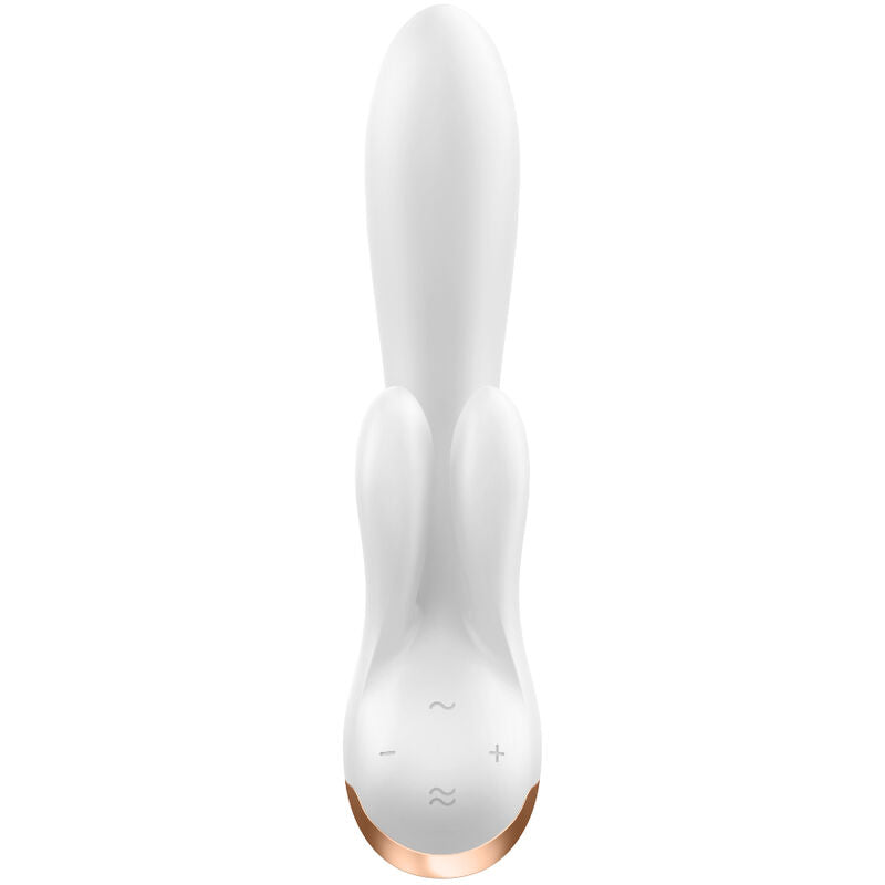 SATISFYER - DOUBLE FLEX VIBRATOR APP WEISS