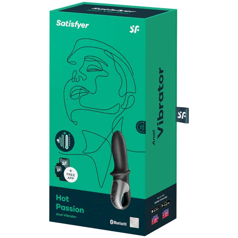 SATISFYER - HOT PASSION ANAL VIBRATOR APP SCHWARZ - Vanelion Paradise