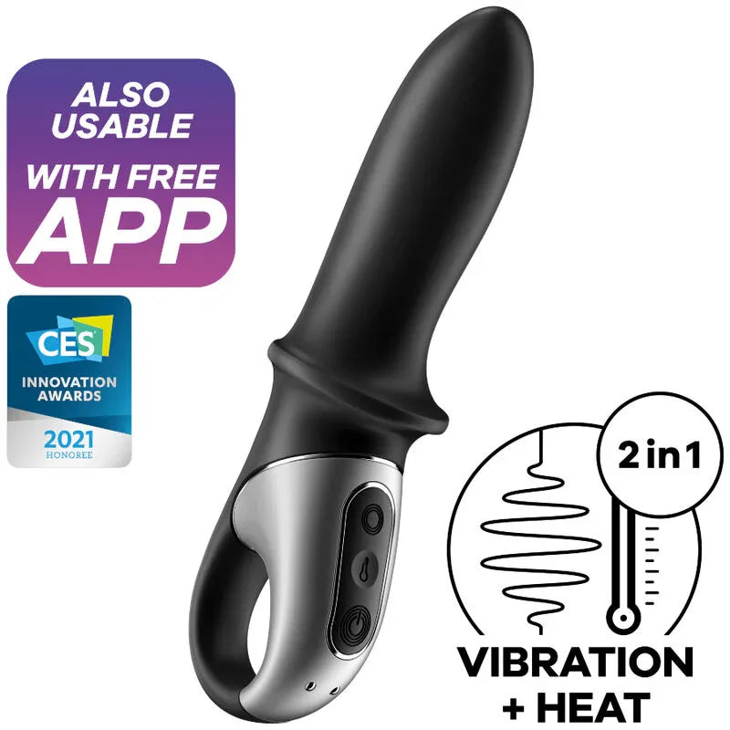 SATISFYER - HOT PASSION ANAL VIBRATOR APP SCHWARZ - Vanelion Paradise