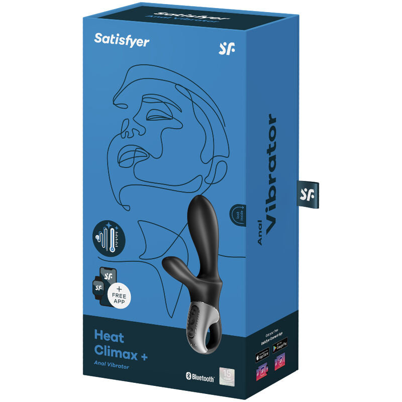 SATISFYER - HEAT CLIMAX+ ANAL VIBRATOR APP SCHWARZ