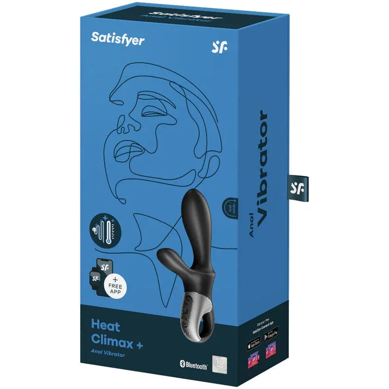 SATISFYER - HEAT CLIMAX+ ANAL VIBRATOR APP SCHWARZ - Vanelion Paradise