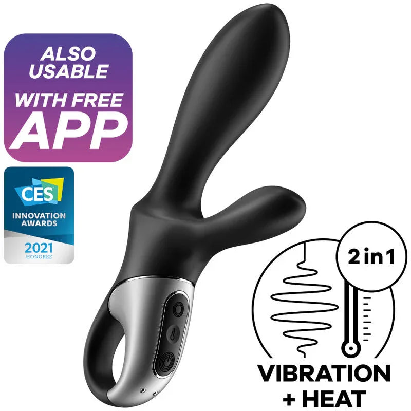 SATISFYER - HEAT CLIMAX+ ANAL VIBRATOR APP SCHWARZ - Vanelion Paradise