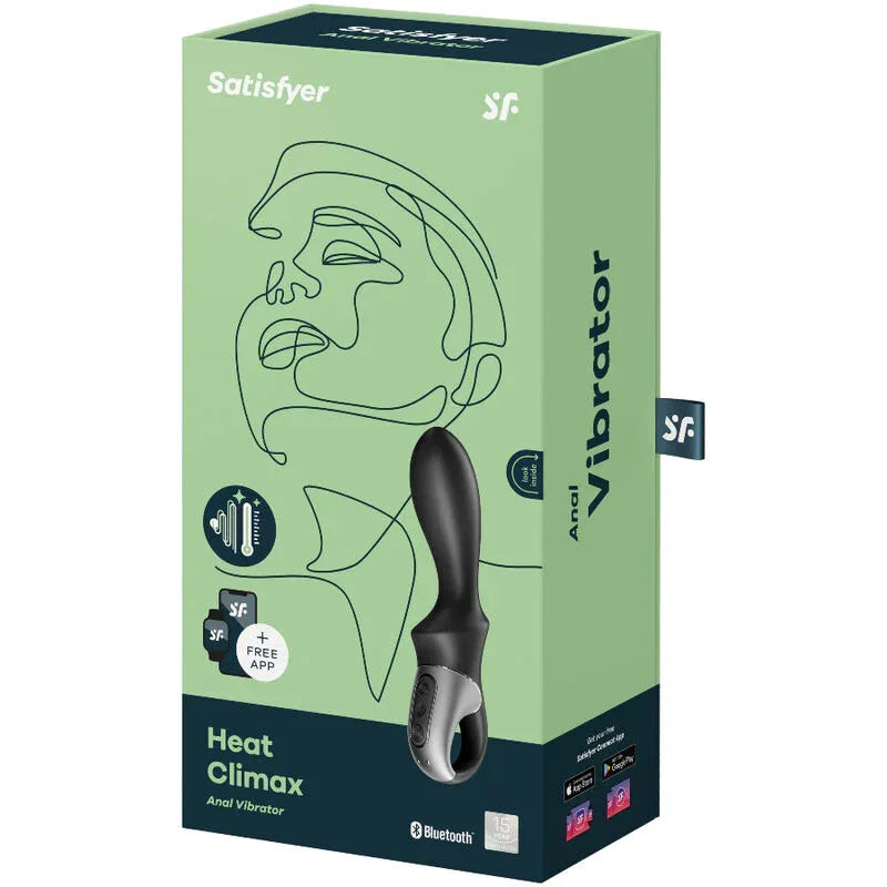 SATISFYER - HEAT CLIMAX ANAL VIBRATOR APP SCHWARZ - Vanelion Paradise