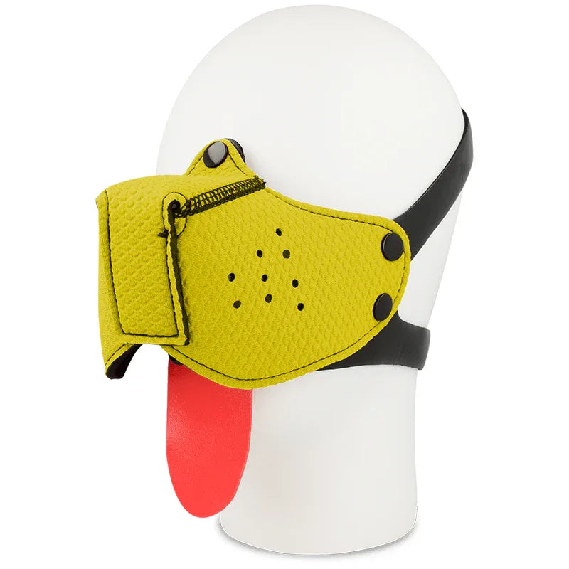 OHMAMA FETISCH HUNDE MAULKORB - GELB - Vanelion Paradise