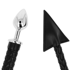 OHMAMA FETISCH TEUFELSCHWANZ LEDER & METALL BUTT PLUG 7 CM - Vanelion Paradise