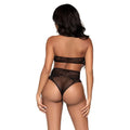 LEG AVENUE - ZWEITEILIGES SET, NECKHOLDER-CROP-TOP UND TANGA-HöSCHEN, EINHEITSGRößE - Vanelion Paradise