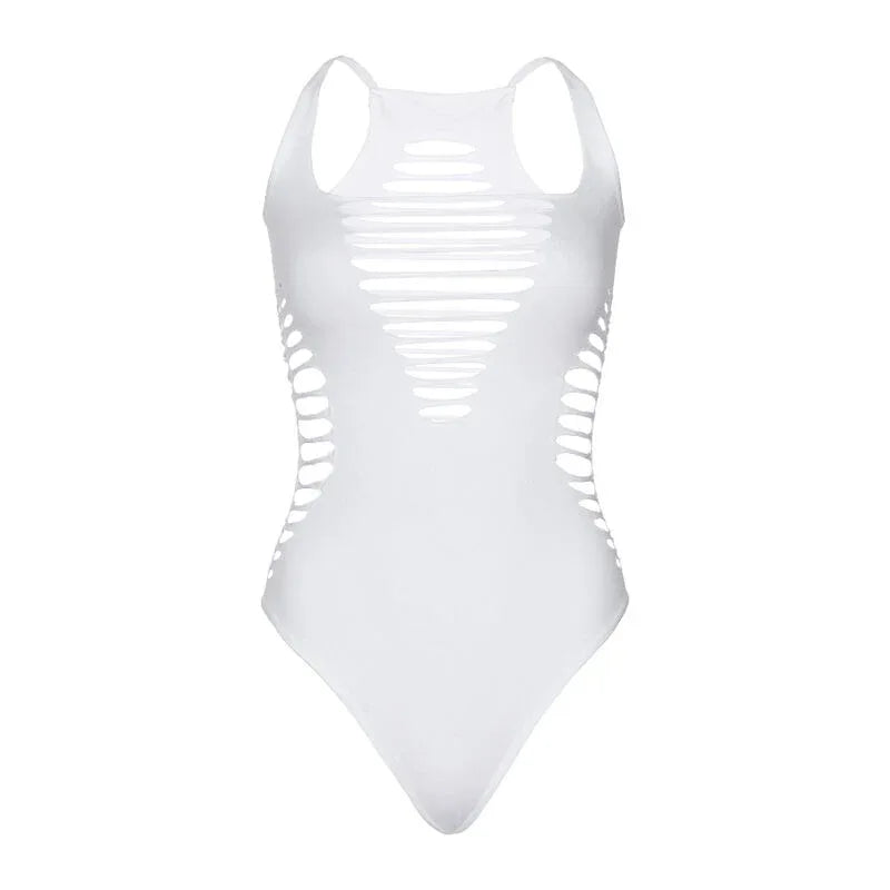 LEG AVENUE - BODY TANGA RACERBACK SCHWARZ - Vanelion Paradise