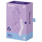 SATISFYER - CURVY TRINITY 2 AIR PULSE VIBRATOR SCHWARZ - Vanelion Paradise