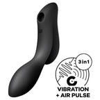SATISFYER - CURVY TRINITY 2 AIR PULSE VIBRATOR SCHWARZ - Vanelion Paradise