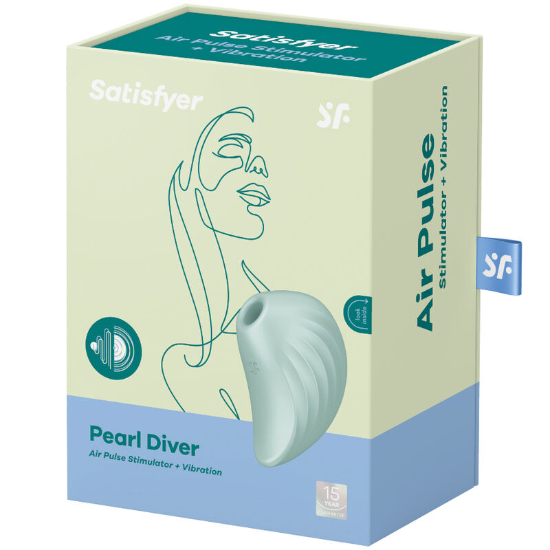 SATISFYER - PEARL DIVER AIR PULSE STIMULATOR & VIBRATOR GRÜN