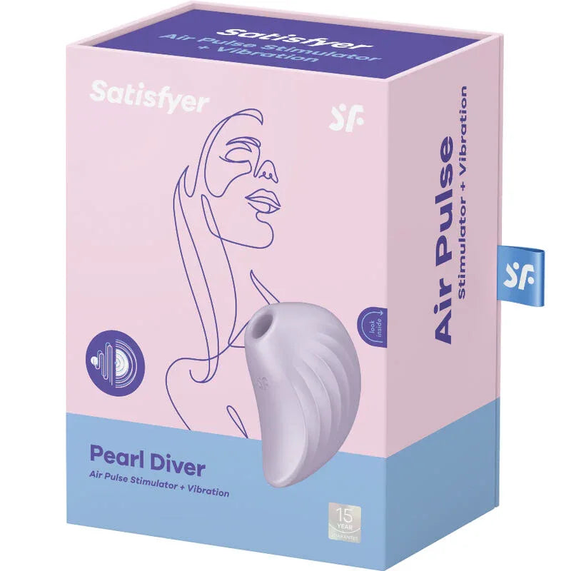 SATISFYER - PEARL DIVER AIR PULSE STIMULATOR & VIBRATOR - Vanelion Paradise