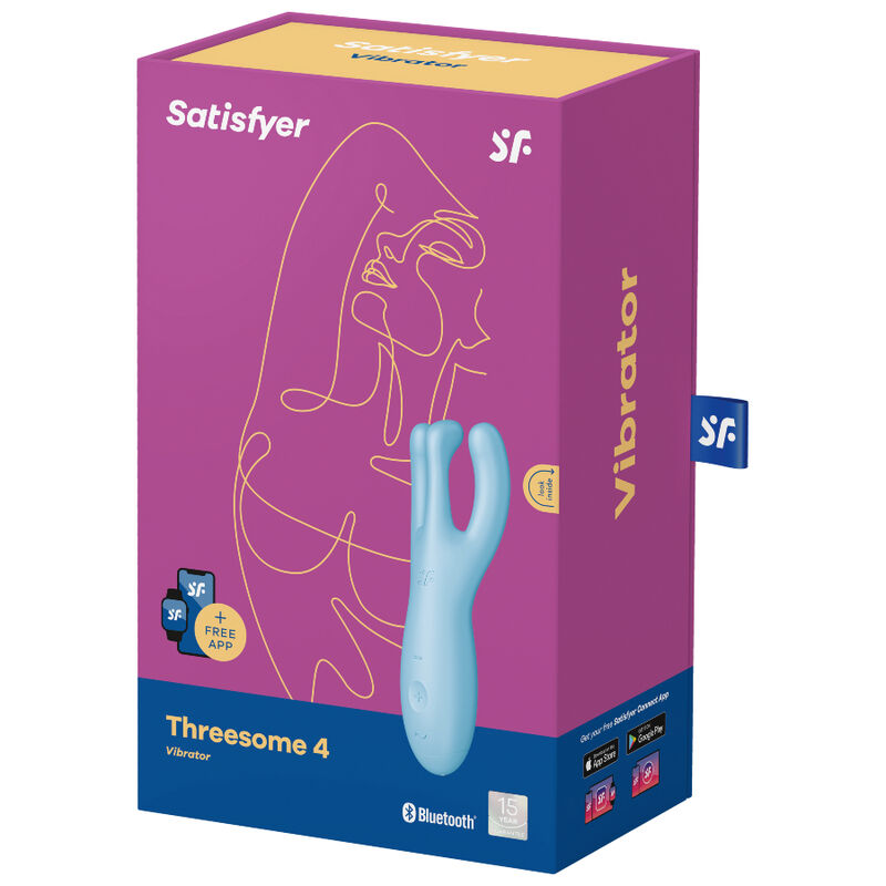 SATISFYER - THREESOME 4 VIBRATORAPP ROSA