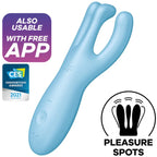 SATISFYER - THREESOME 4 VIBRATORAPP ROSA - Vanelion Paradise