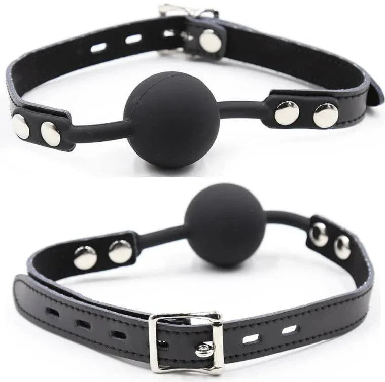 OHMAMA Silikon-Ballgag mit Schloss – verstellbar & körpersicher - Vanelion Paradise
