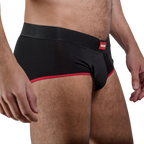 MACHO - MS24R KURZE UNTERHOSE DUNKELROT XL