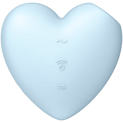 SATISFYER - CUTIE HEART AIR PULSE STIMULATOR & VIBRATOR BLAU