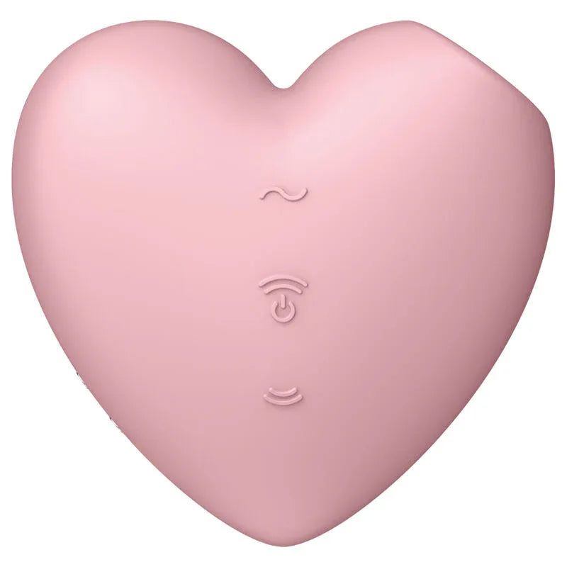 SATISFYER - CUTIE HEART AIR PULSE STIMULATOR & VIBRATOR - Vanelion Paradise