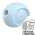 SATISFYER - SUGAR RUSH AIR PULSE STIMULATOR & VIBRATOR BLAU