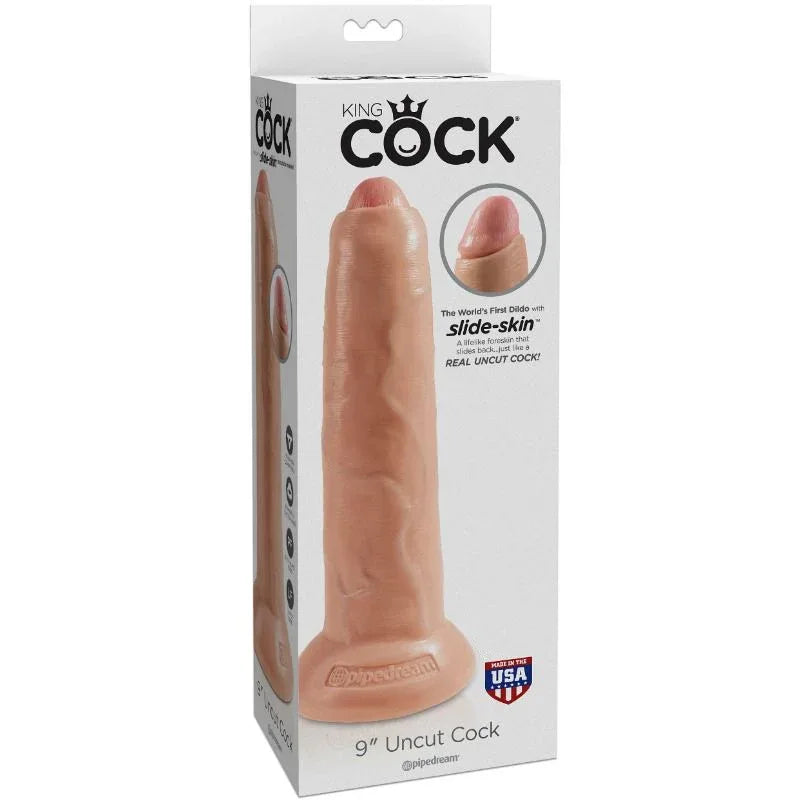 KING COCK - REALISTISCHER DILDO UNGESCHNITTENES FLEISCH 23 CM - Vanelion Paradise
