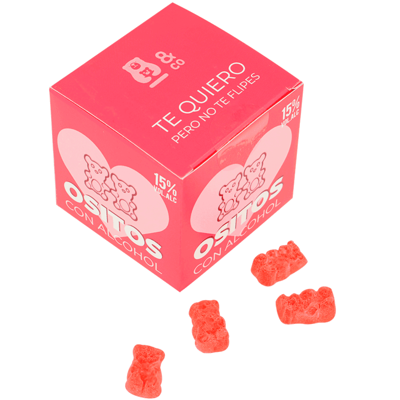 OSITO & CO - GUMMIBÄRCHEN MIT ALKOHOL GIN & ERDBEERE - Vanelion Paradise