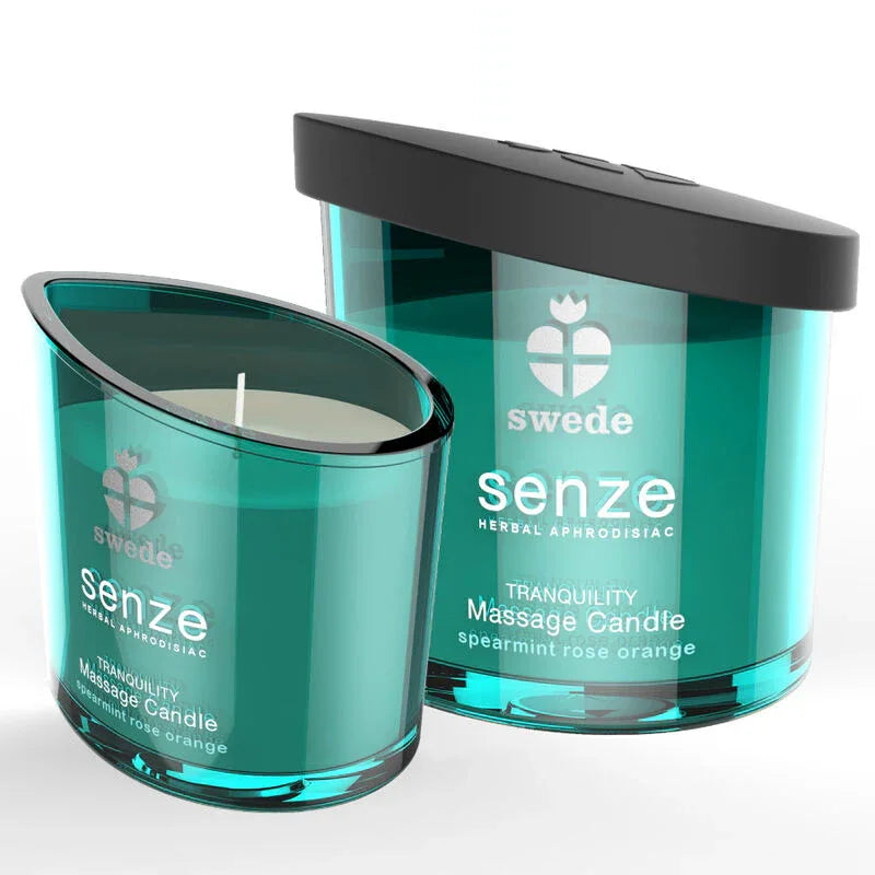 SWEDE - SENZE TRANQUILLITY MASSAGEKERZE - SPEARMINT, ROSE, ORANGE - Vanelion Paradise