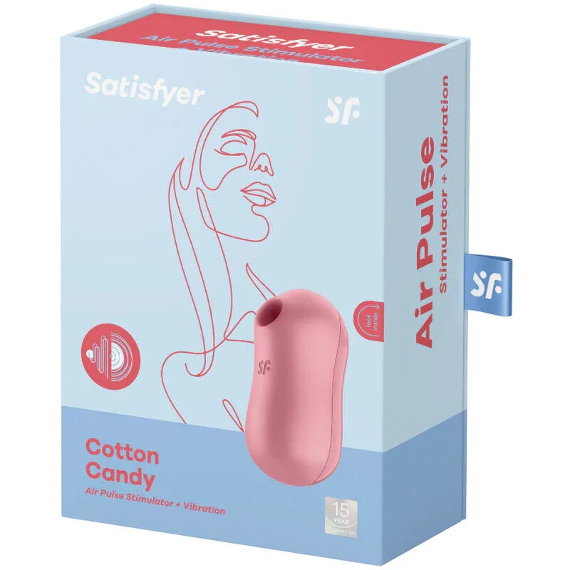 SATISFYER - COTTON CANDY AIR PULSE STIMULATOR & VIBRATOR - Vanelion Paradise