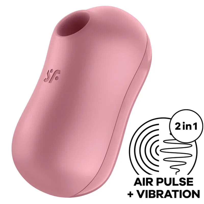 SATISFYER - COTTON CANDY AIR PULSE STIMULATOR & VIBRATOR - Vanelion Paradise
