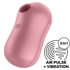SATISFYER - COTTON CANDY AIR PULSE STIMULATOR & VIBRATOR - Vanelion Paradise
