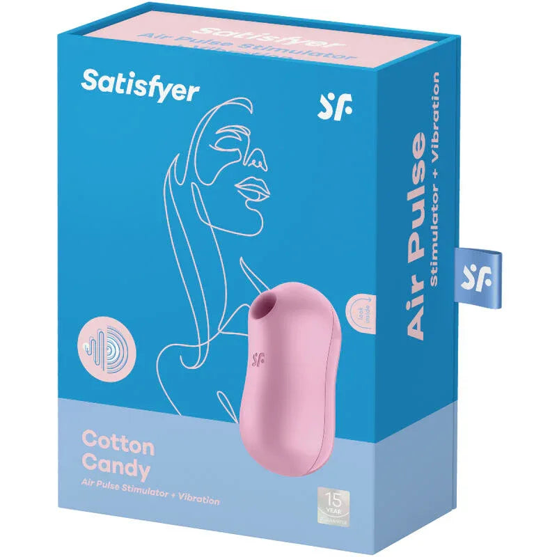 SATISFYER - COTTON CANDY AIR PULSE STIMULATOR & VIBRATOR - Vanelion Paradise