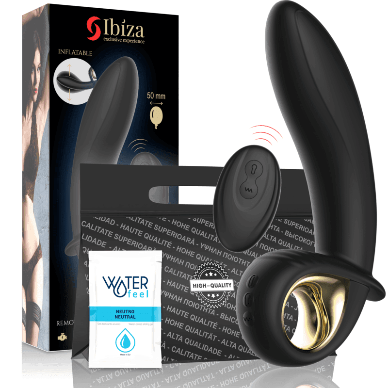IBIZA - LEISTUNGSSTARKER AUFBLASBARER ANAL/VAGINAL-VIBRATOR MIT FERNBEDIENUNG - Vanelion Paradise